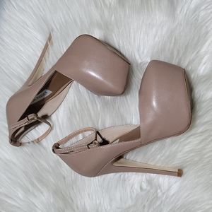 Steve Madden DENNY platform nude heels